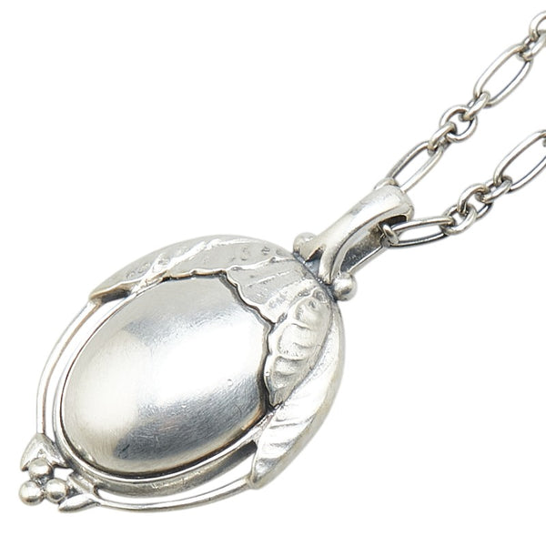 ジョージジェンセン どんぐり モチーフ 2010 ネックレス SV925 シルバー レディース Georg Jensen 【中古】