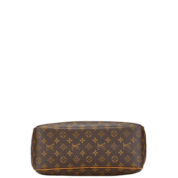 ルイ ヴィトン モノグラム ドーヴィル ハンドバッグ M47270 ブラウン PVC レザー レディース LOUIS VUITTON 【中古】