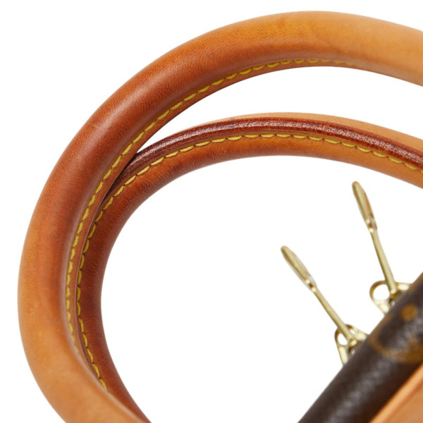 ルイ ヴィトン モノグラム ドーヴィル ハンドバッグ M47270 ブラウン PVC レザー レディース LOUIS VUITTON 【中古】