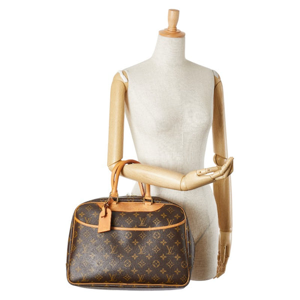 ルイ ヴィトン モノグラム ドーヴィル ハンドバッグ M47270 ブラウン PVC レザー レディース LOUIS VUITTON 【中古】