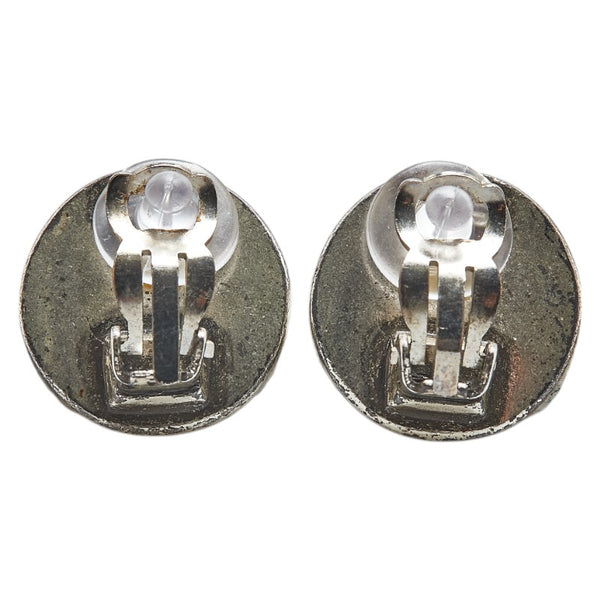 シャネル ココマーク イヤリング シルバー アイボリー メタル プラスチック レディース CHANEL 【中古】