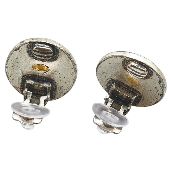 シャネル ココマーク イヤリング シルバー アイボリー メタル プラスチック レディース CHANEL 【中古】