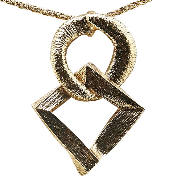 サンローラン ネックレス ゴールド メッキ レディース SAINT LAURENT 【中古】