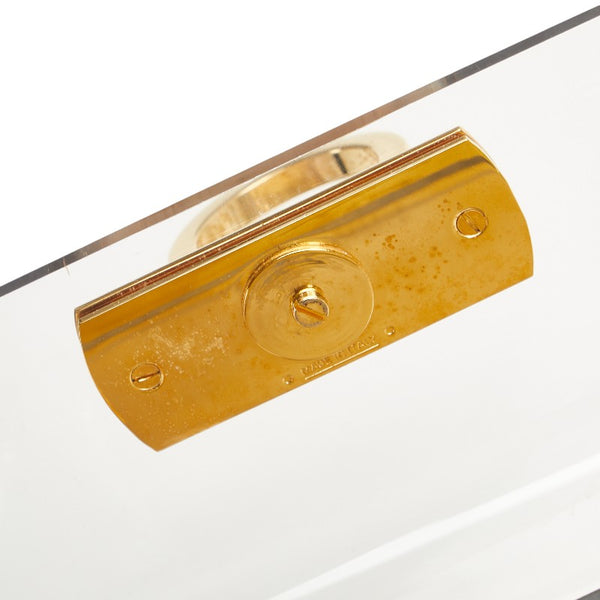 サルヴァトーレフェラガモ ガンチーニ ハンドバッグ クリア ゴールド プラスチック レディース Salvatore Ferragamo 【中古】