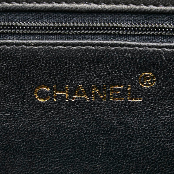 シャネル ココマーク マトラッセ チェーン ショルダーバッグ ブラック ラムスキン レディース CHANEL 【中古】
