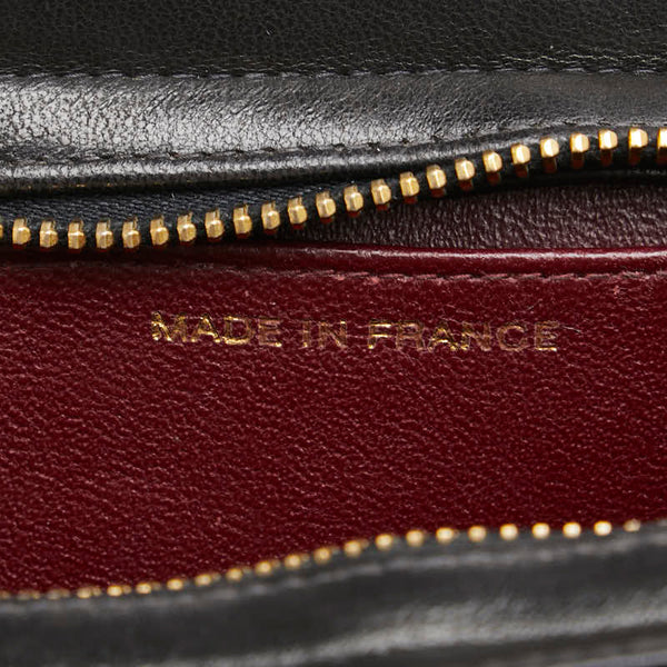 シャネル ココマーク クラッチバッグ ブラック ラムスキン レディース CHANEL 【中古】