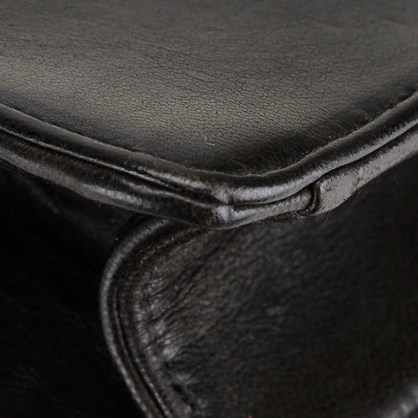 シャネル ココマーク クラッチバッグ ブラック ラムスキン レディース CHANEL 【中古】