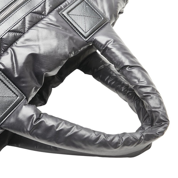 シャネル ココマーク コココクーンPM トートバッグ A48610 ブラック ナイロン レザー レディース CHANEL 【中古】