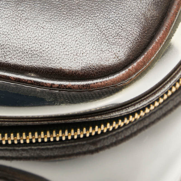 シャネル ココマーク ハンドバッグ バニティバッグ ブラック クリア ビニール レザー レディース CHANEL 【中古】