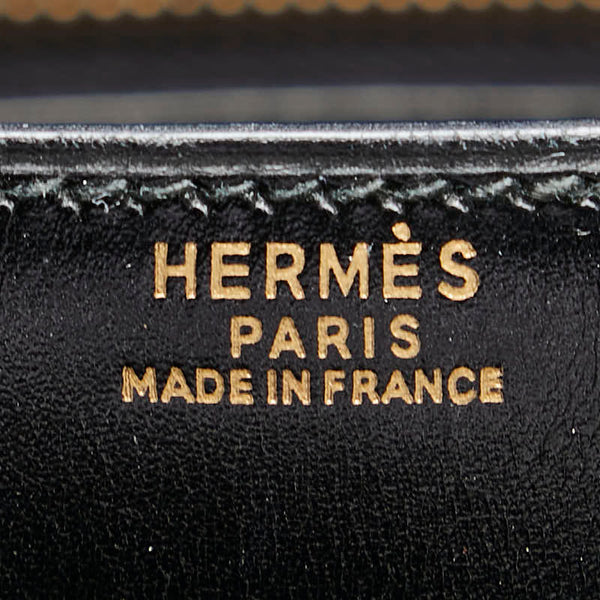 エルメス ドラッグ30 ハンドバッグ ブラック ボックスカーフ レディース HERMES 【中古】