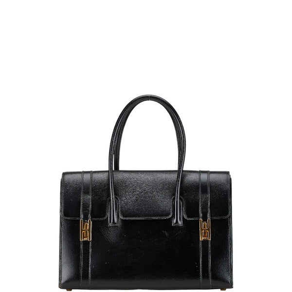 エルメス ドラッグ30 ハンドバッグ ブラック ボックスカーフ レディース HERMES 【中古】