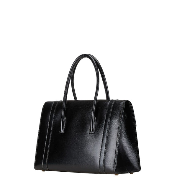 エルメス ドラッグ30 ハンドバッグ ブラック ボックスカーフ レディース HERMES 【中古】