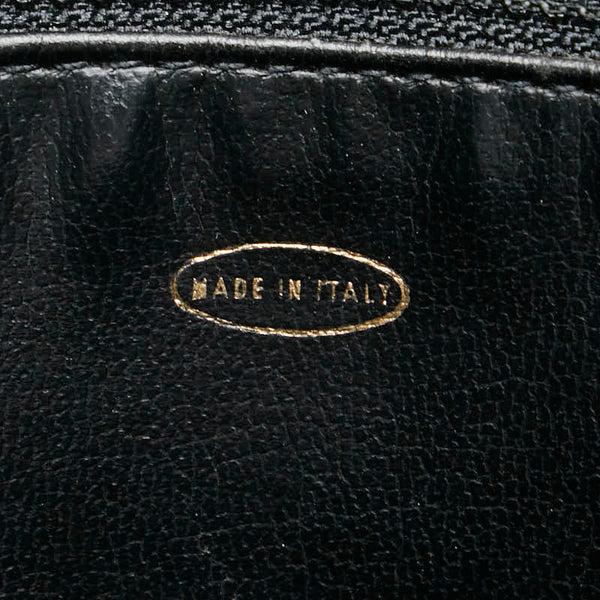 シャネル シェブロン Vステッチ ハンドバッグ ブラック キャビアスキン レディース CHANEL 【中古】