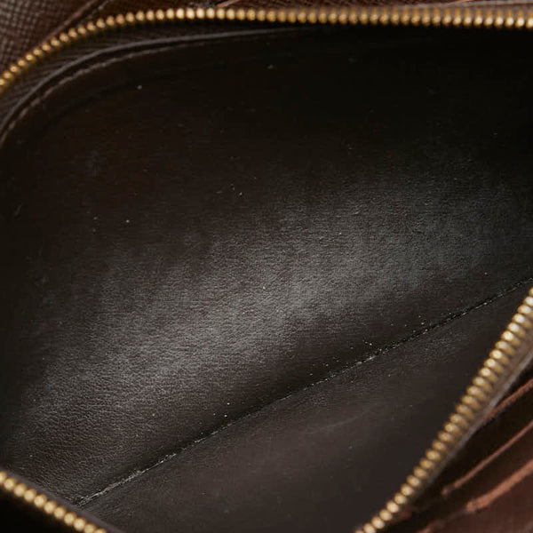 ルイ ヴィトン ダミエ ポルトフォイユ サラ 長財布 N63209 ブラウン PVC レザー レディース LOUIS VUITTON 【中古】