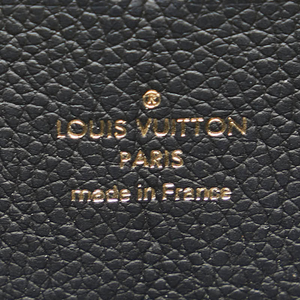 ルイ ヴィトン モノグラム アンプラント ポルトフォイユ クレマンス 長財布 M60171 ノワール ブラック レザー レディース LOUIS VUITTON 【中古】