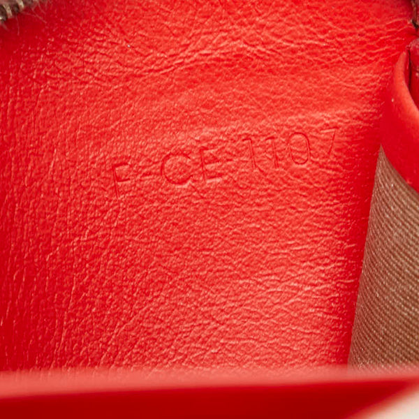 セリーヌ ロゴ 長財布 ブラウン レザー レディース CELINE 【中古】