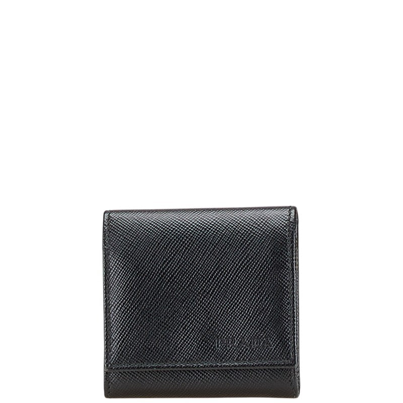 プラダ コインケース 小銭入れ 2M1287 ブラック サフィアーノ レザー メンズ PRADA 【中古】