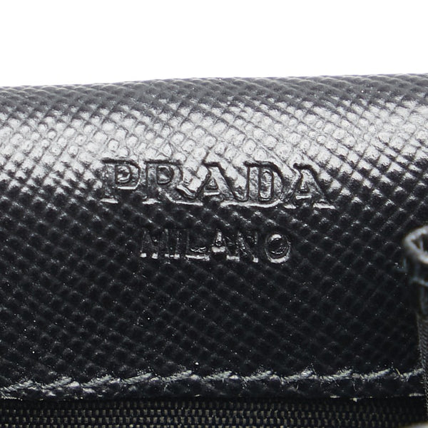プラダ コインケース 小銭入れ 2M1287 ブラック サフィアーノ レザー メンズ PRADA 【中古】