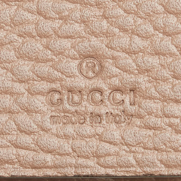 グッチ GGスプリーム GGマーモント 6連 キーケース 456118 ベージュ ピンク レザー PVC レディース GUCCI 【中古】