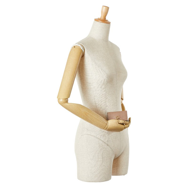 グッチ GGスプリーム GGマーモント 6連 キーケース 456118 ベージュ ピンク レザー PVC レディース GUCCI 【中古】