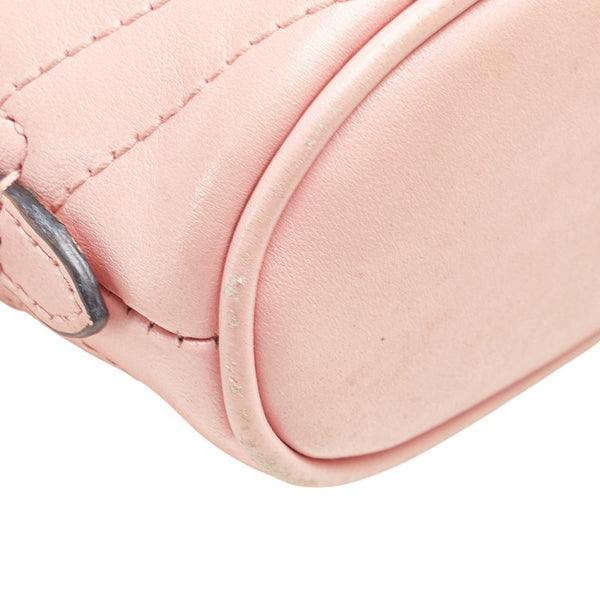 グッチ GGマーモント ポーチ 625544 ピンク レザー レディース GUCCI 【中古】