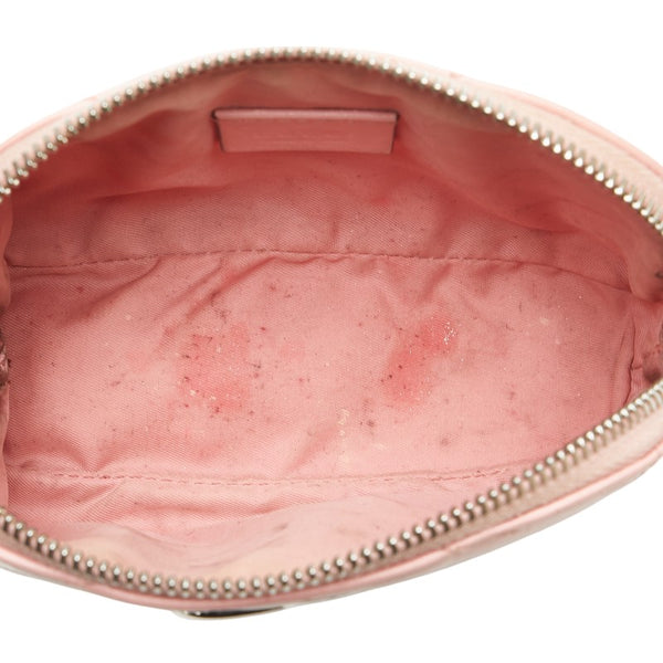 グッチ GGマーモント ポーチ 625544 ピンク レザー レディース GUCCI 【中古】