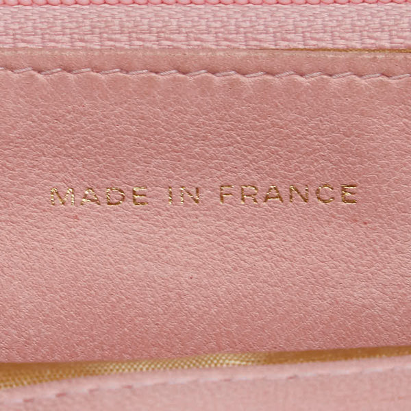 シャネル ココマーク チェーン ショルダーウォレット ピンク キャビアスキン レディース CHANEL 【中古】