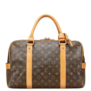 ルイ ヴィトン モノグラム キャリーオール ボストンバッグ トラベルバッグ M40074 ブラウン PVC レザー レディース LOUIS VUITTON 【中古】