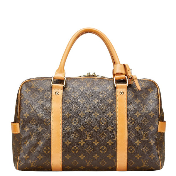 ルイ ヴィトン モノグラム キャリーオール ボストンバッグ トラベルバッグ M40074 ブラウン PVC レザー レディース LOUIS VUITTON 【中古】