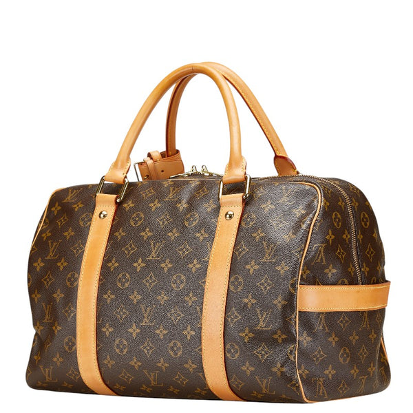 ルイ ヴィトン モノグラム キャリーオール ボストンバッグ トラベルバッグ M40074 ブラウン PVC レザー レディース LOUIS VUITTON 【中古】