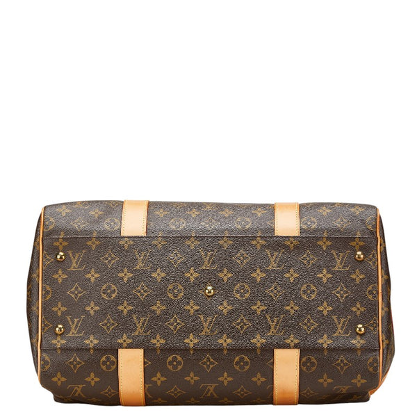 ルイ ヴィトン モノグラム キャリーオール ボストンバッグ トラベルバッグ M40074 ブラウン PVC レザー レディース LOUIS VUITTON 【中古】