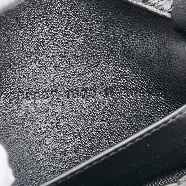 バレンシアガ Bロゴ 三つ折り財布 580037 ブラック レザー メンズ BALENCIAGA 【中古】