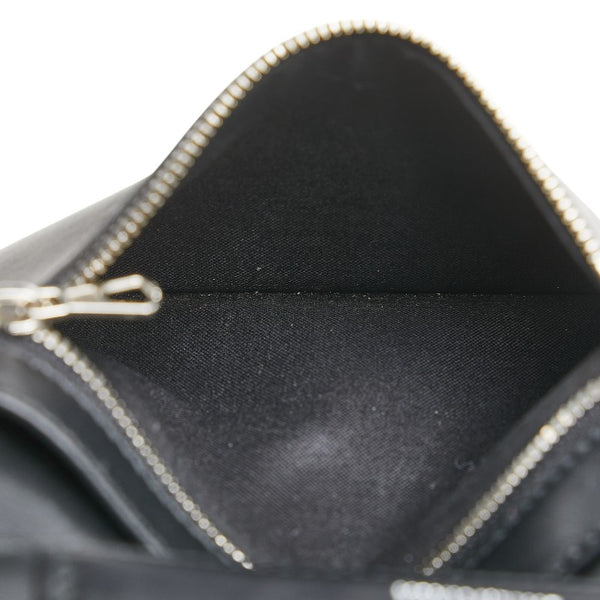 バレンシアガ Bロゴ 三つ折り財布 580037 ブラック レザー メンズ BALENCIAGA 【中古】