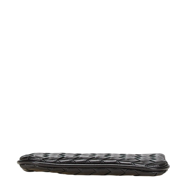 ボッテガヴェネタ イントレチャート コインケース ブラック レザー メンズ BOTTEGAVENETA 【中古】