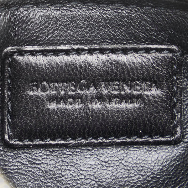 ボッテガヴェネタ イントレチャート コインケース ブラック レザー メンズ BOTTEGAVENETA 【中古】