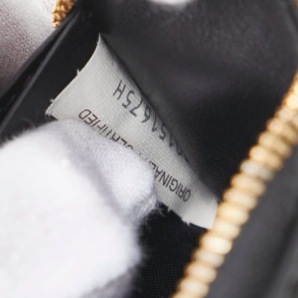 ボッテガヴェネタ イントレチャート コンパクト財布 ブラック レザー メンズ BOTTEGAVENETA 【中古】