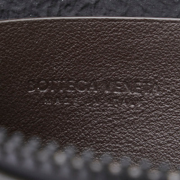 ボッテガヴェネタ マキシイントレチャート コインケース ブラウン レザー メンズ BOTTEGAVENETA 【中古】