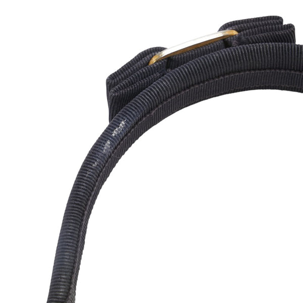 サルヴァトーレフェラガモ ヴァラリボン カチューシャ ヘアアクセサリー ネイビー キャンバス レディース Salvatore Ferragamo 【中古】