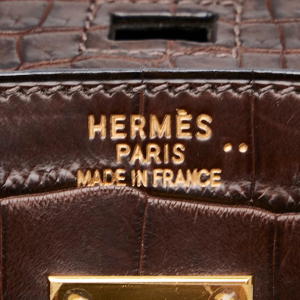 エルメス バーキン30 ハンドバッグ ブラウン ニロティカスマット レディース HERMES 【中古】
