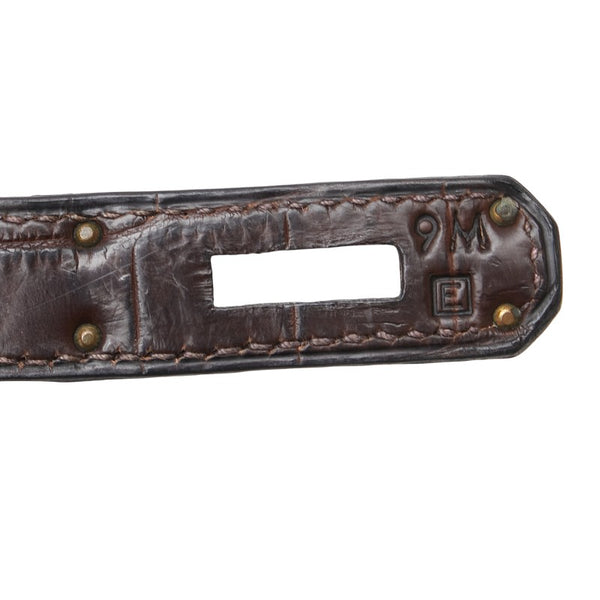 エルメス バーキン30 ハンドバッグ ブラウン ニロティカスマット レディース HERMES 【中古】