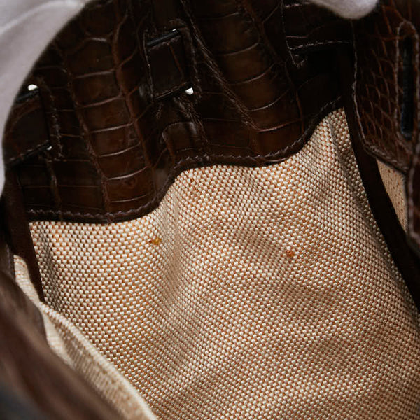 エルメス バーキン30 ハンドバッグ ブラウン ニロティカスマット レディース HERMES 【中古】