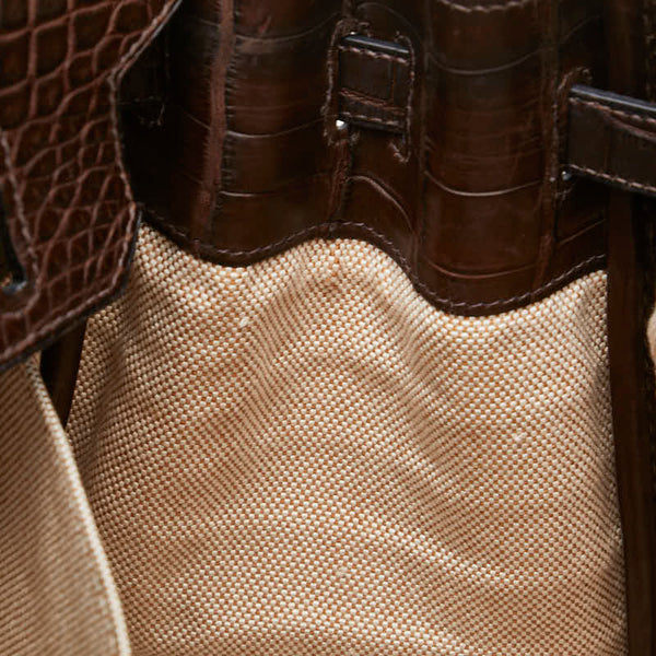 エルメス バーキン30 ハンドバッグ ブラウン ニロティカスマット レディース HERMES 【中古】