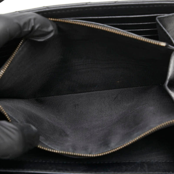 グッチ GGマーモント チェーン ショルダーウォレット バッグ 474575 ブラック レザー レディース GUCCI 【中古】