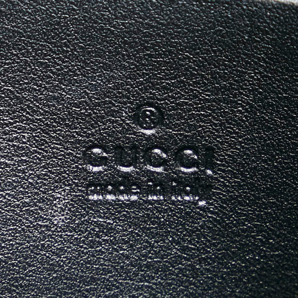 グッチ GGマーモント チェーン ショルダーウォレット バッグ 474575 ブラック レザー レディース GUCCI 【中古】