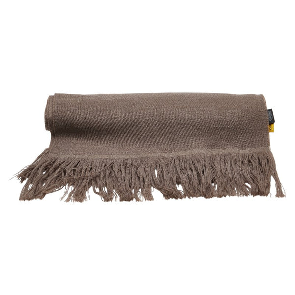 フェンディ FF柄 マフラー ブラウン ウール レディース FENDI 【中古】