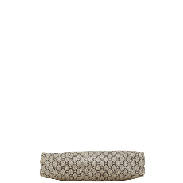 グッチ オールドグッチ GGプラス シェリーライン トートバッグ ベージュ ブラウン マルチカラー PVC レザー キャンバス レディース GUCCI 【中古】