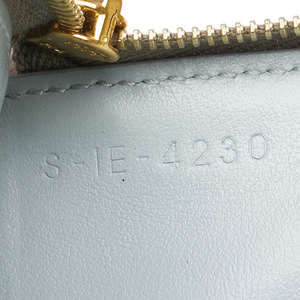 セリーヌ L字ファスナー コインケース カードケース コンパクトウォレット グレー レザー レディース CELINE 【中古】