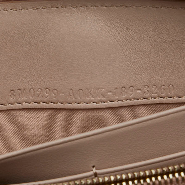 フェンディ エフイズ ラウンドファスナー 長財布 8M0299 ピンク レザー レディース FENDI 【中古】