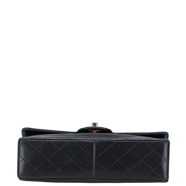 シャネル ココマーク マトラッセ チェーン ショルダーバッグ ブラック ラムスキン レディース CHANEL 【中古】