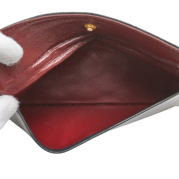 シャネル ココマーク マトラッセ チェーン ショルダーバッグ ブラック ラムスキン レディース CHANEL 【中古】